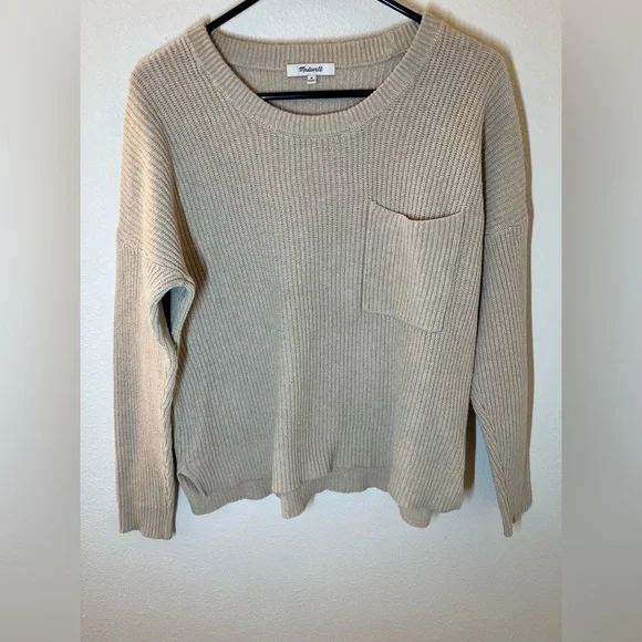 Madewell Crewneck Sweater With Front Pocket - Picture 1 of 4